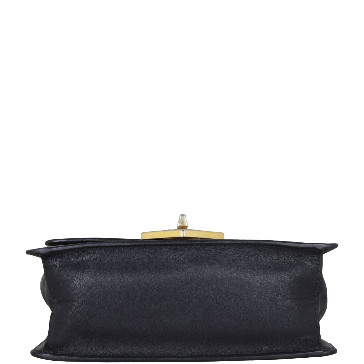 Prada Saffiano Turn Lock Chain Shoulder Bag