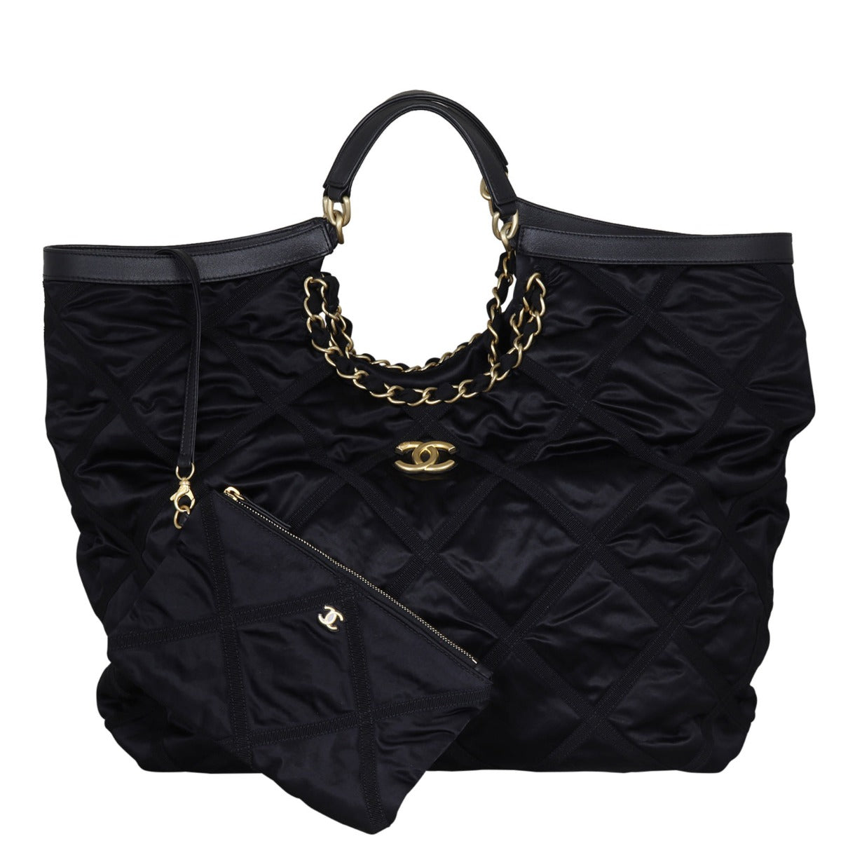 Chanel CC Nylon Maxi Shopping Tote