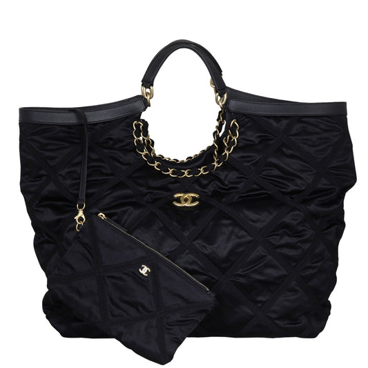 Chanel CC Nylon Maxi Shopping Tote
