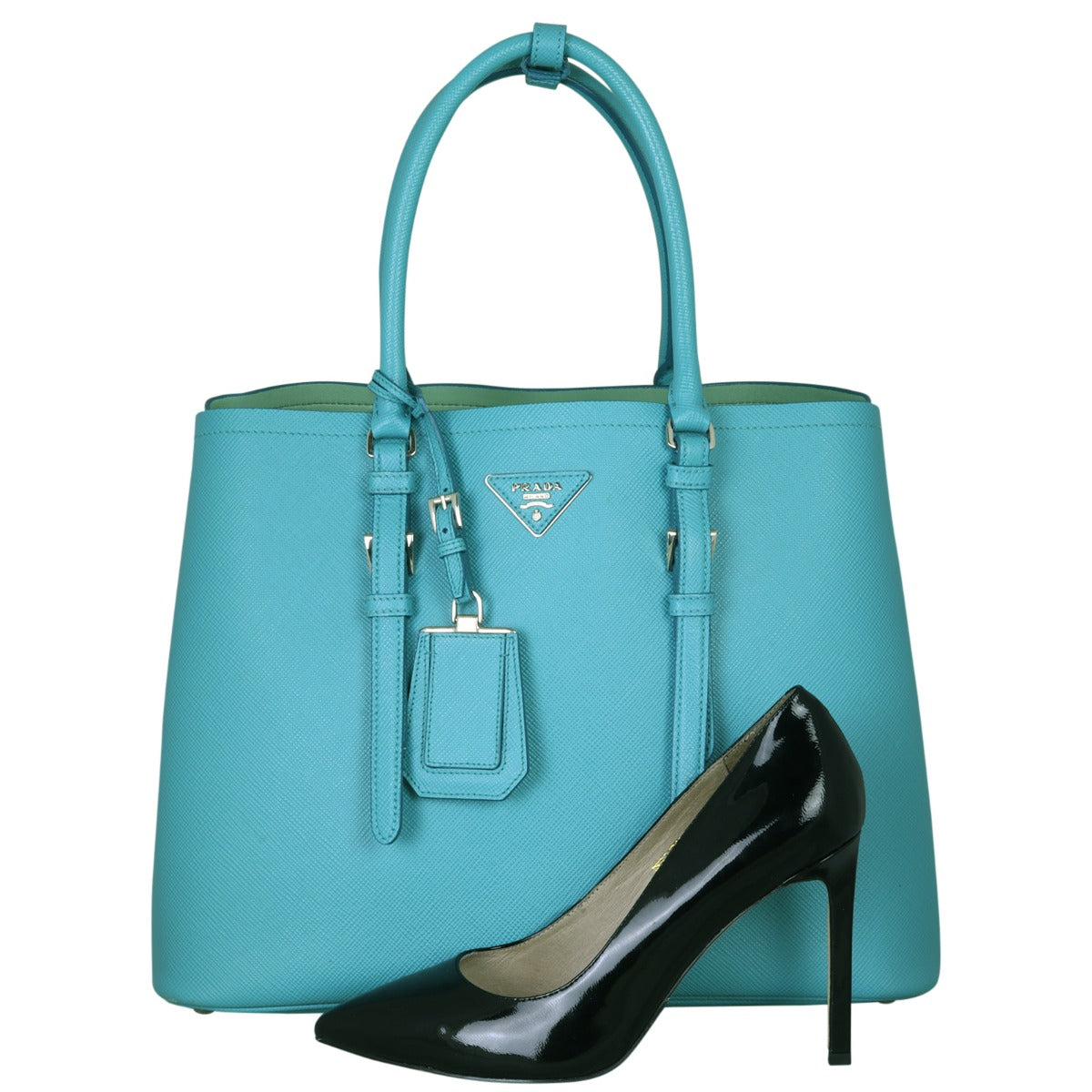 Prada Saffiano Cuir Double Bag Large