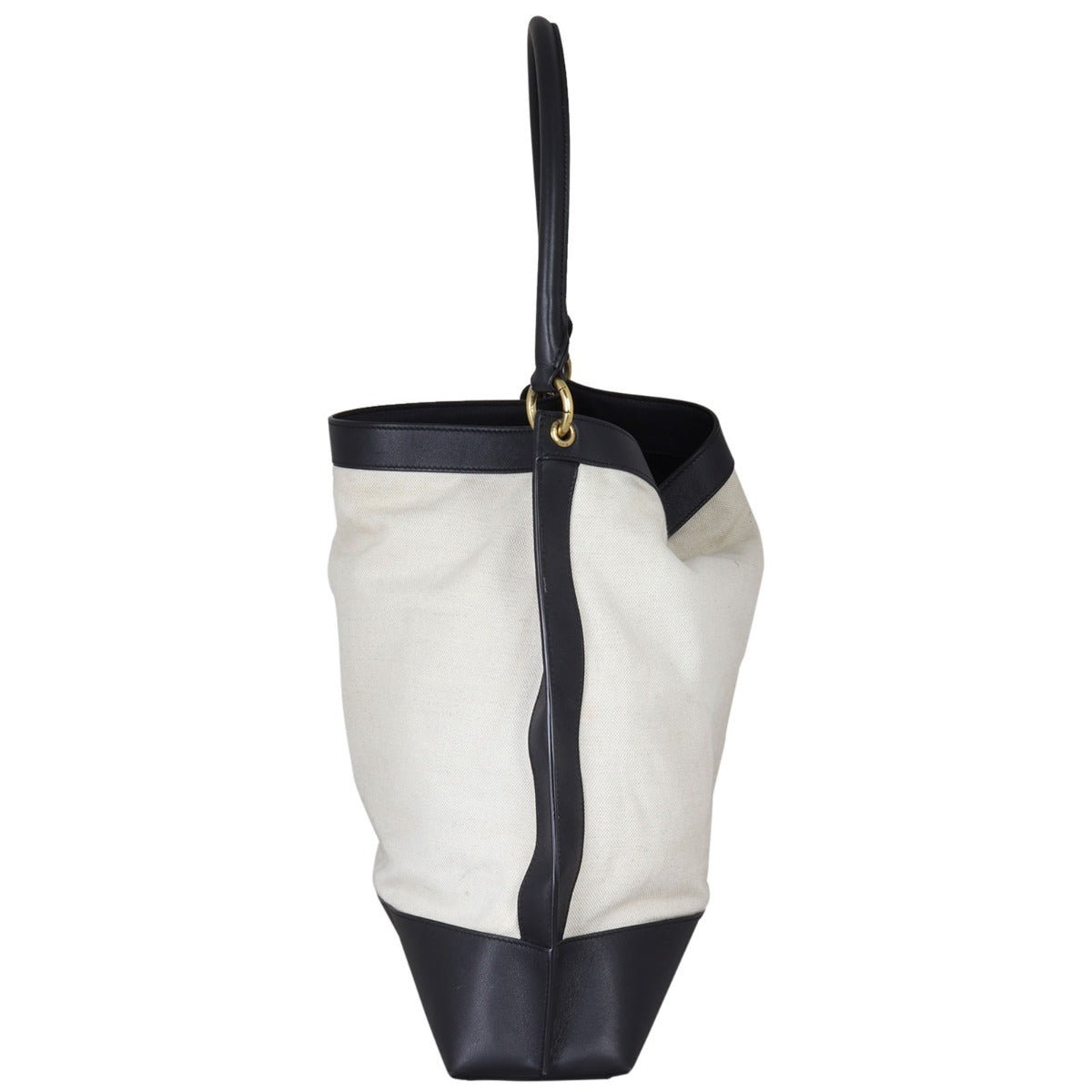 Saint Laurent Colour-Block Canvas and Leather Hobo Medium