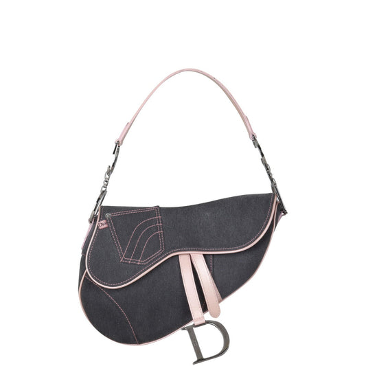 Dior Vintage Saddle Bag Denim
