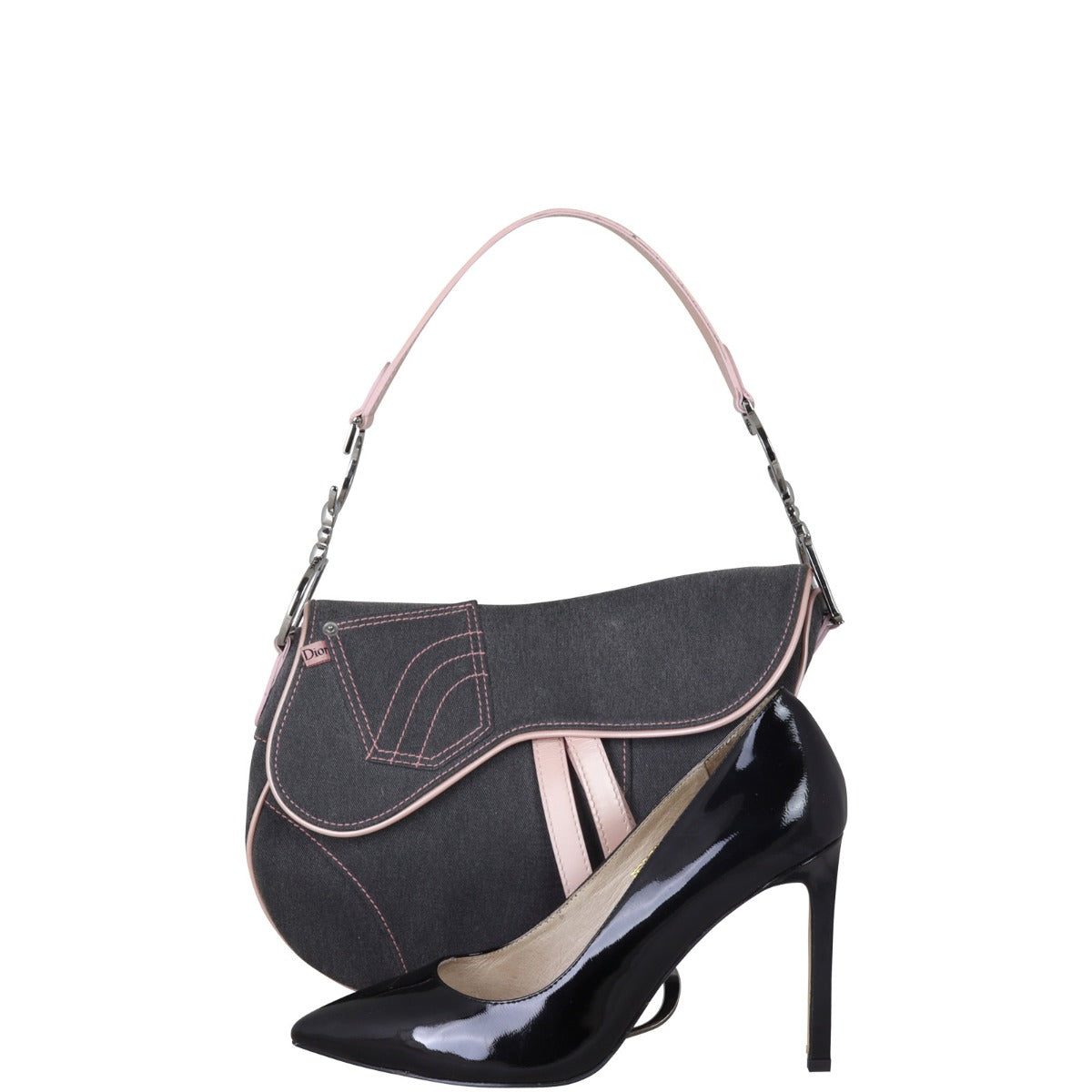 Dior Vintage Saddle Bag Denim
