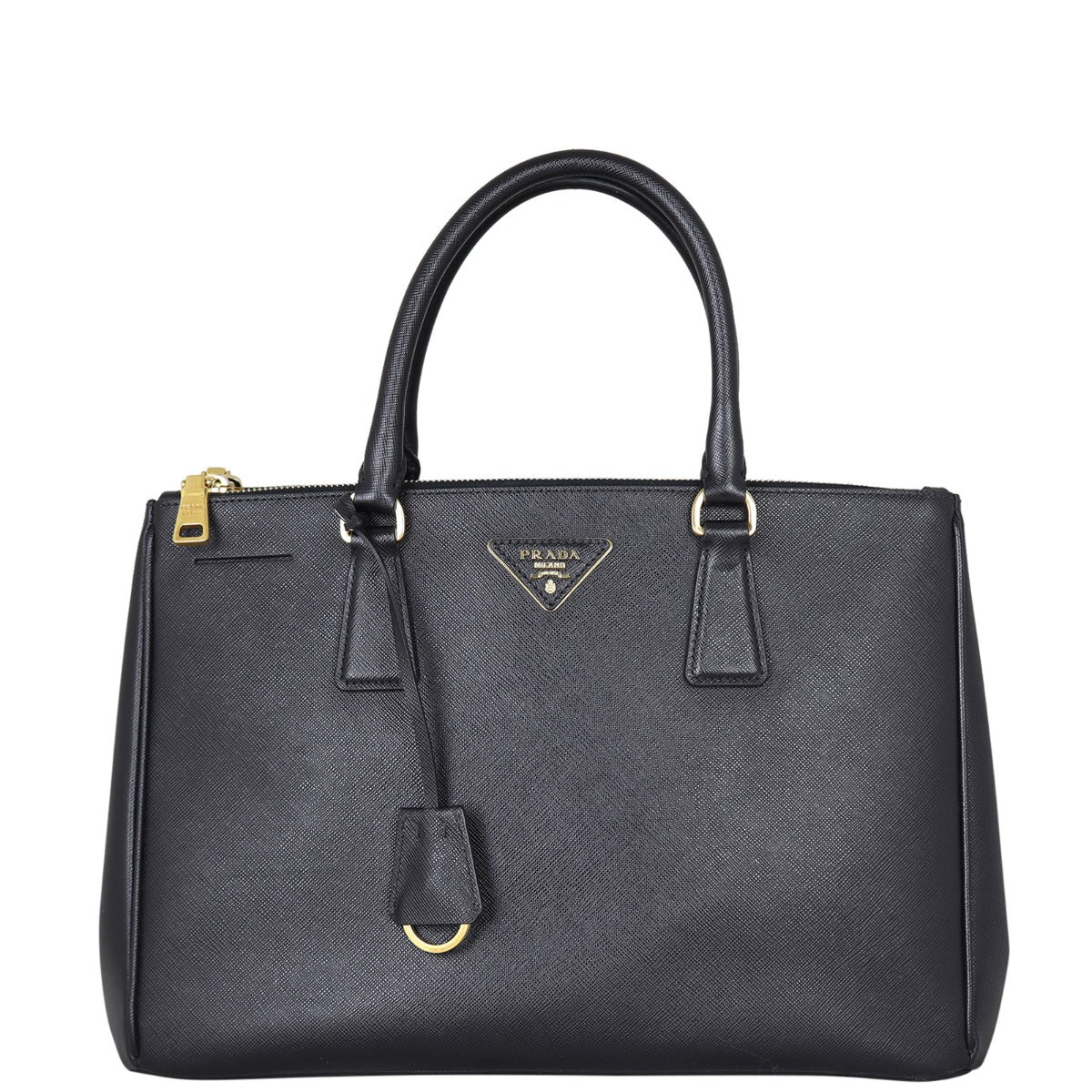 Prada Saffiano Lux Galleria Double Zip Tote Medium