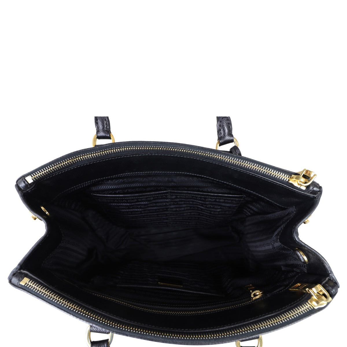 Prada Saffiano Lux Galleria Double Zip Tote Medium