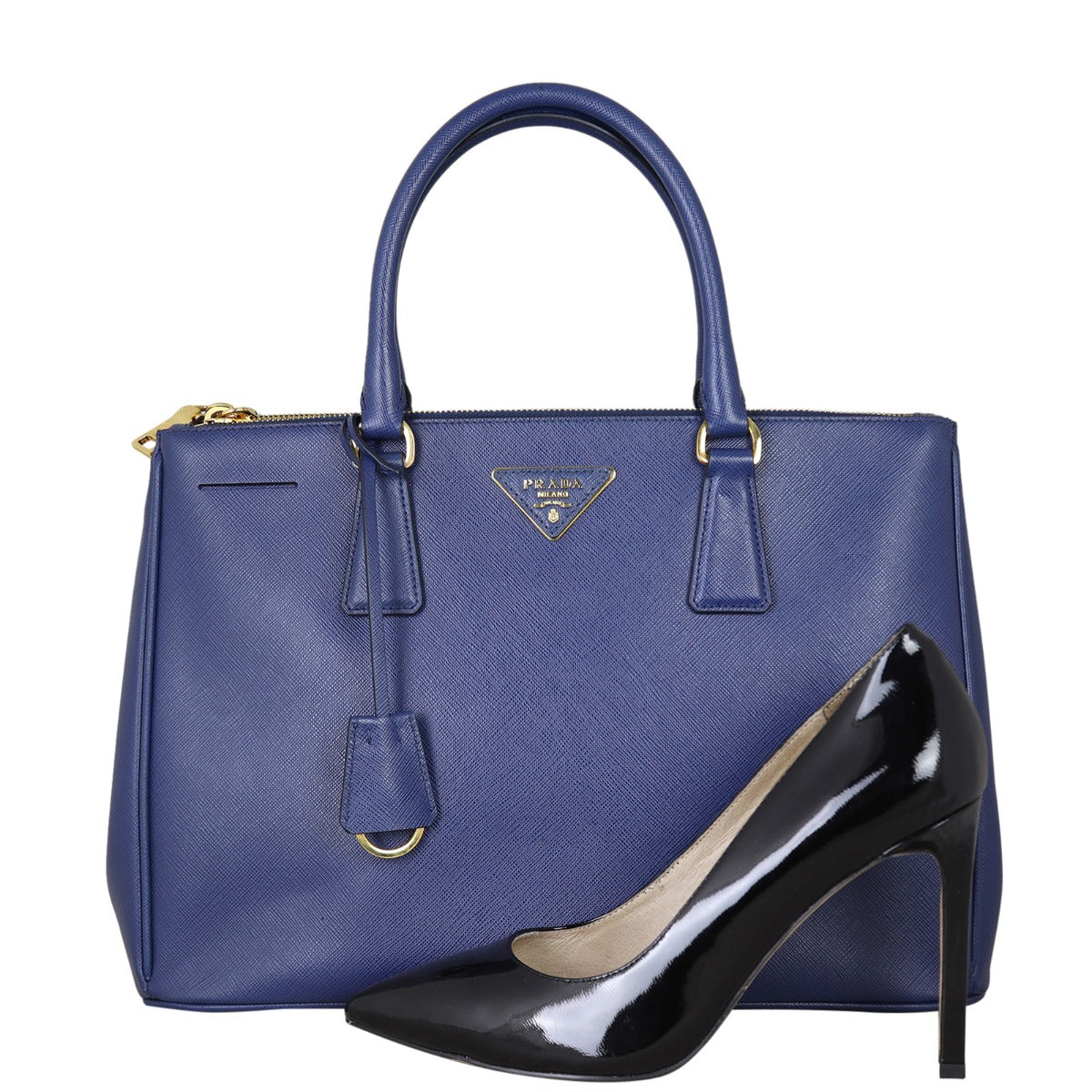 Prada Saffiano Lux Galleria Double Zip Tote Medium