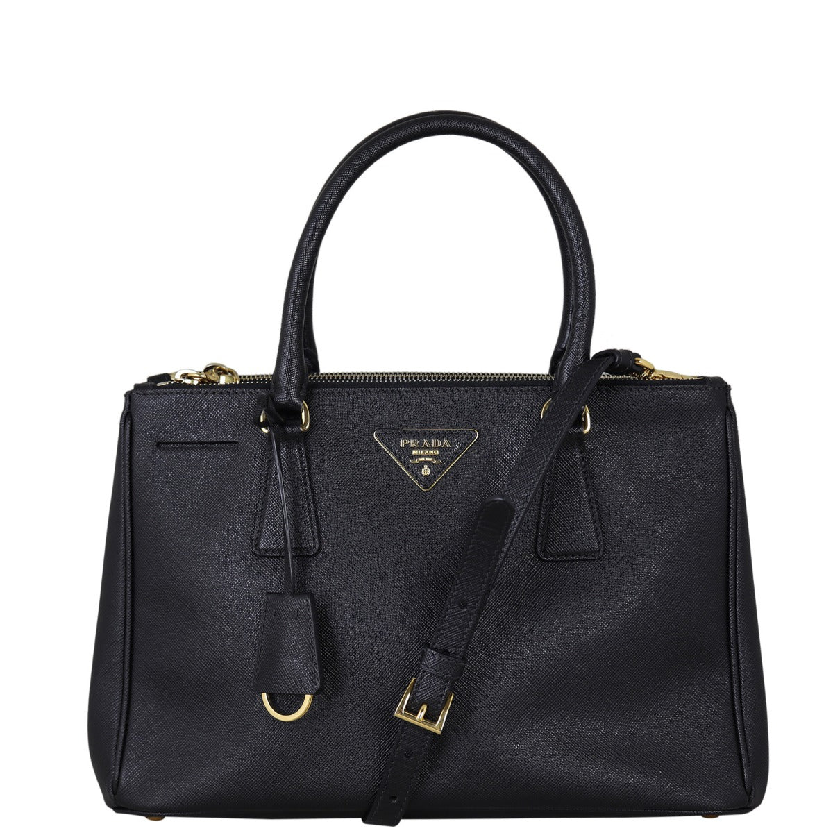 Prada Saffiano Lux Galleria Double Zip Tote Small