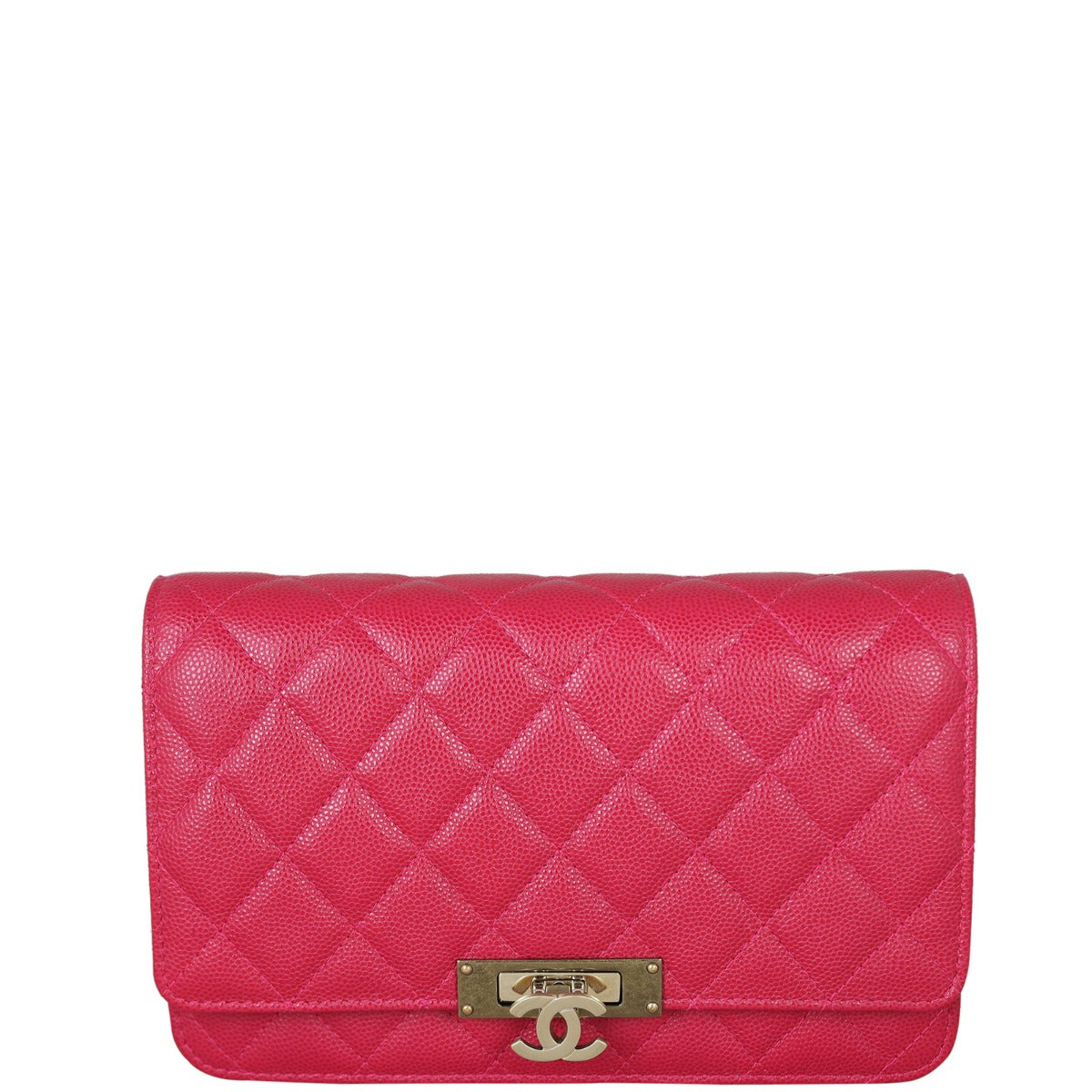 Chanel Golden Class Wallet on Chain | Red