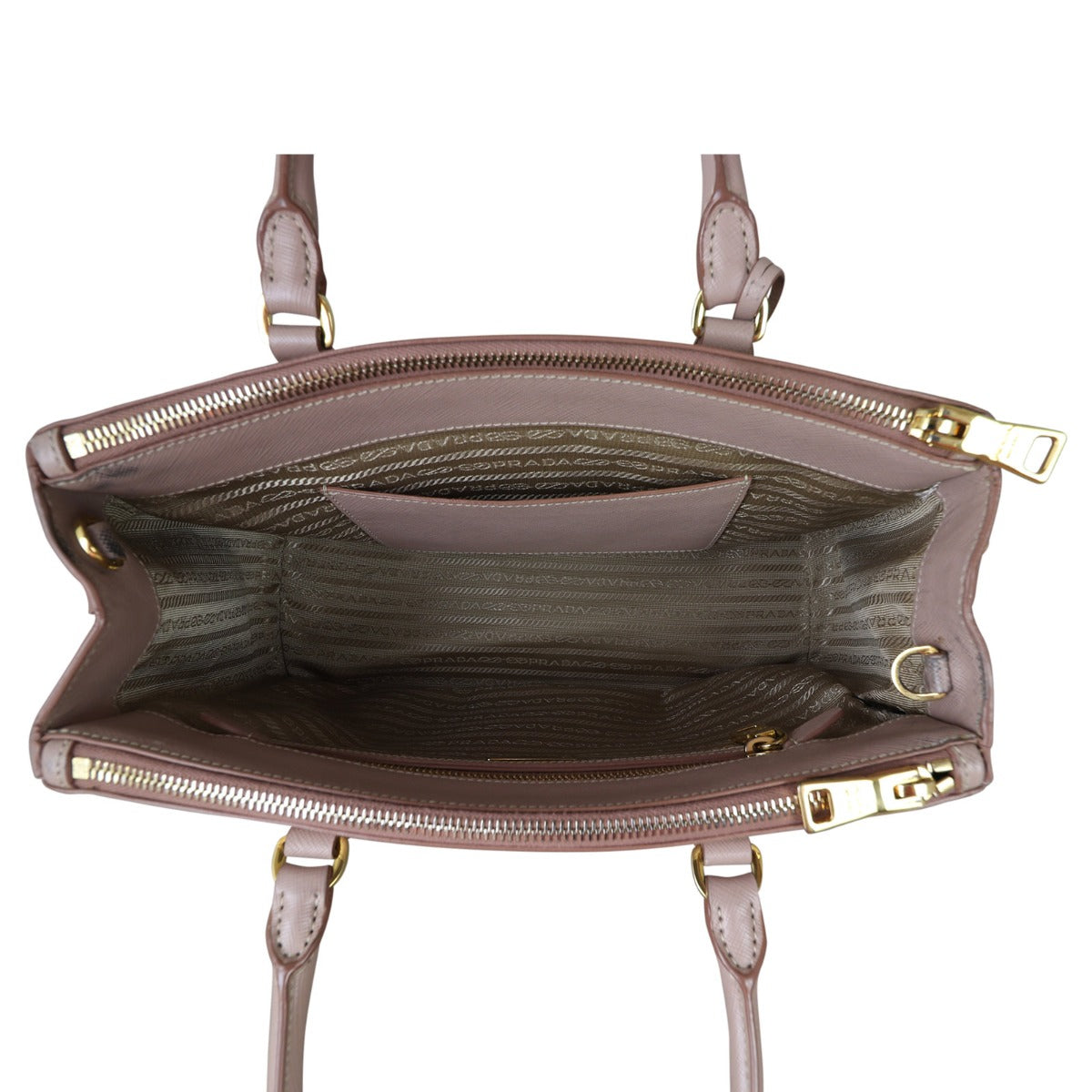 Prada Saffiano Lux Galleria Double Zip Tote Small