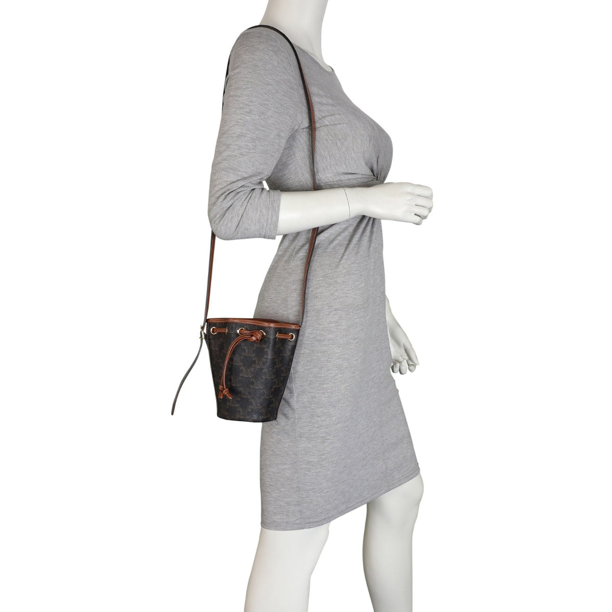 Celine Triomphe Bucket Bag Micro