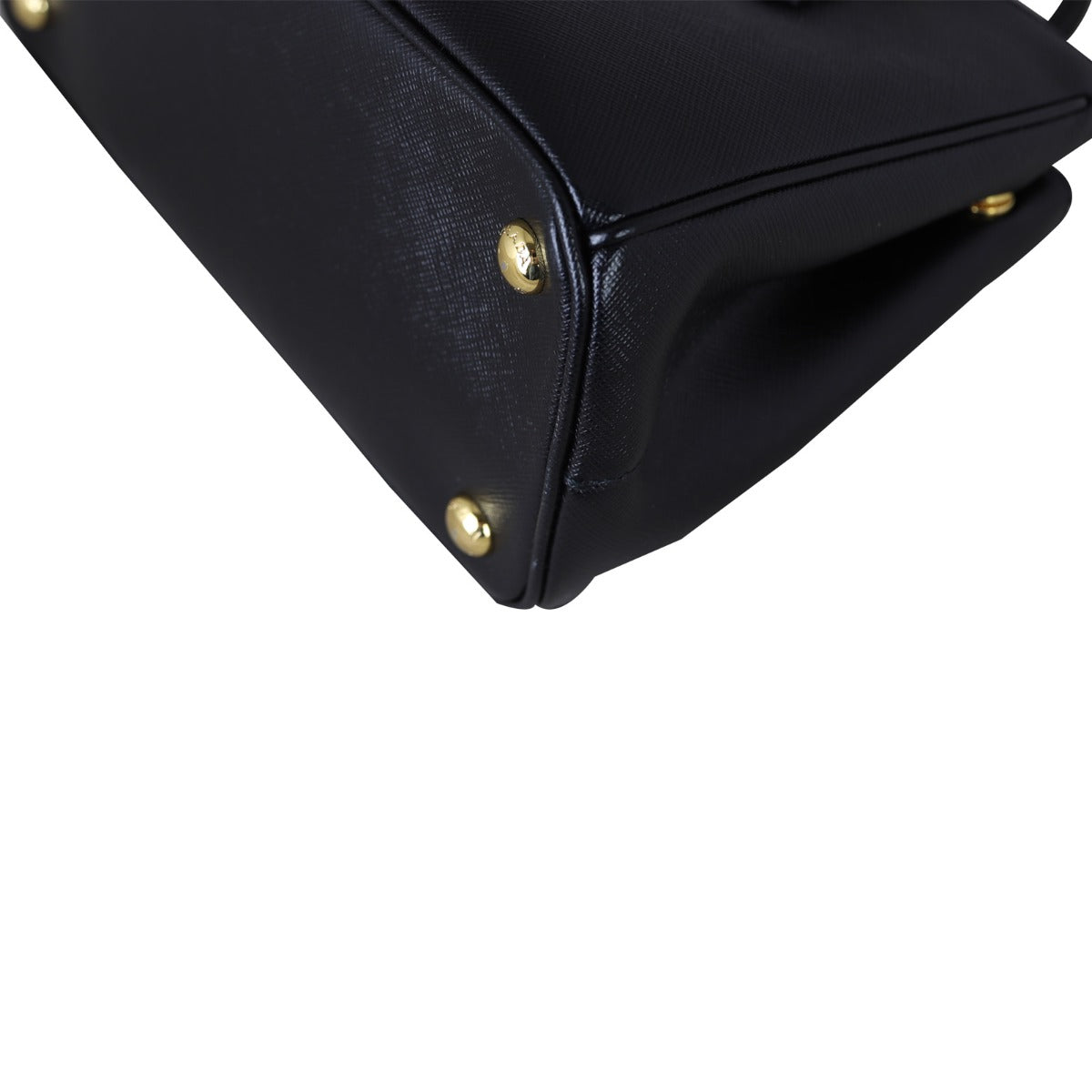 Prada Saffiano Lux Galleria Double Zip Tote Mini
