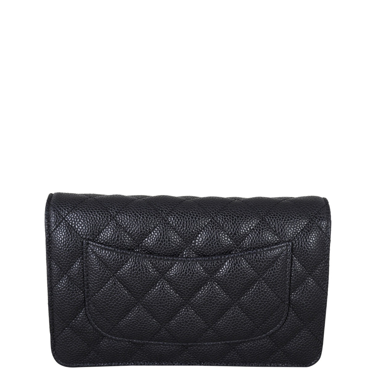 Chanel Classic Wallet on Chain | Caviar Silver Hardware