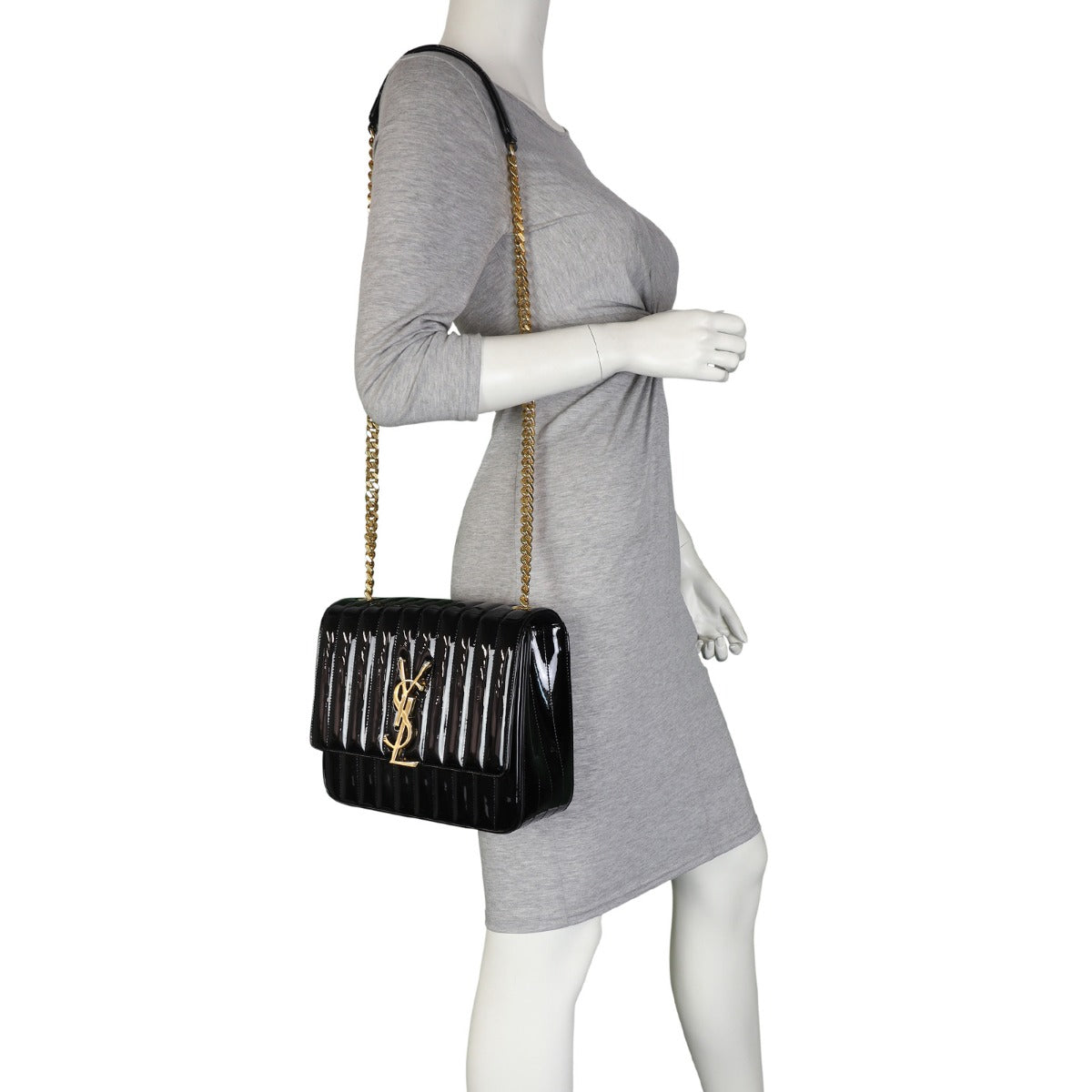 Saint Laurent Vicky Large Patent