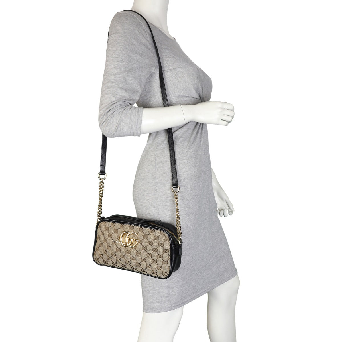 Gucci GG Canvas Marmont Small Camera Bag