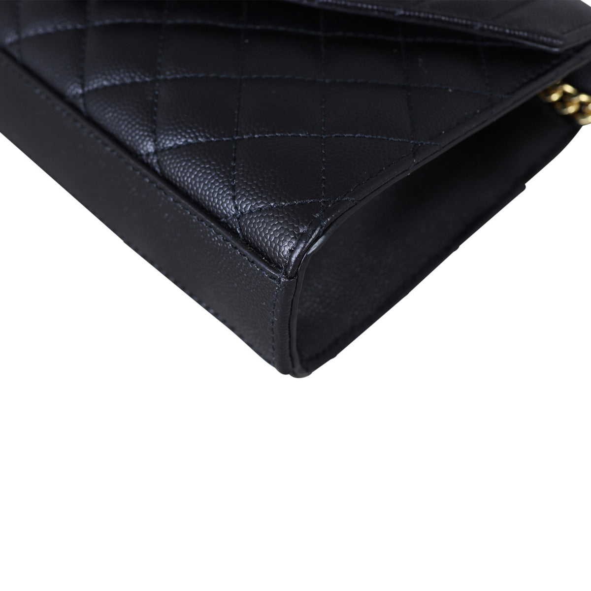 Saint Laurent Monogram Mix Matelasse Envelope Chain Bag Small
