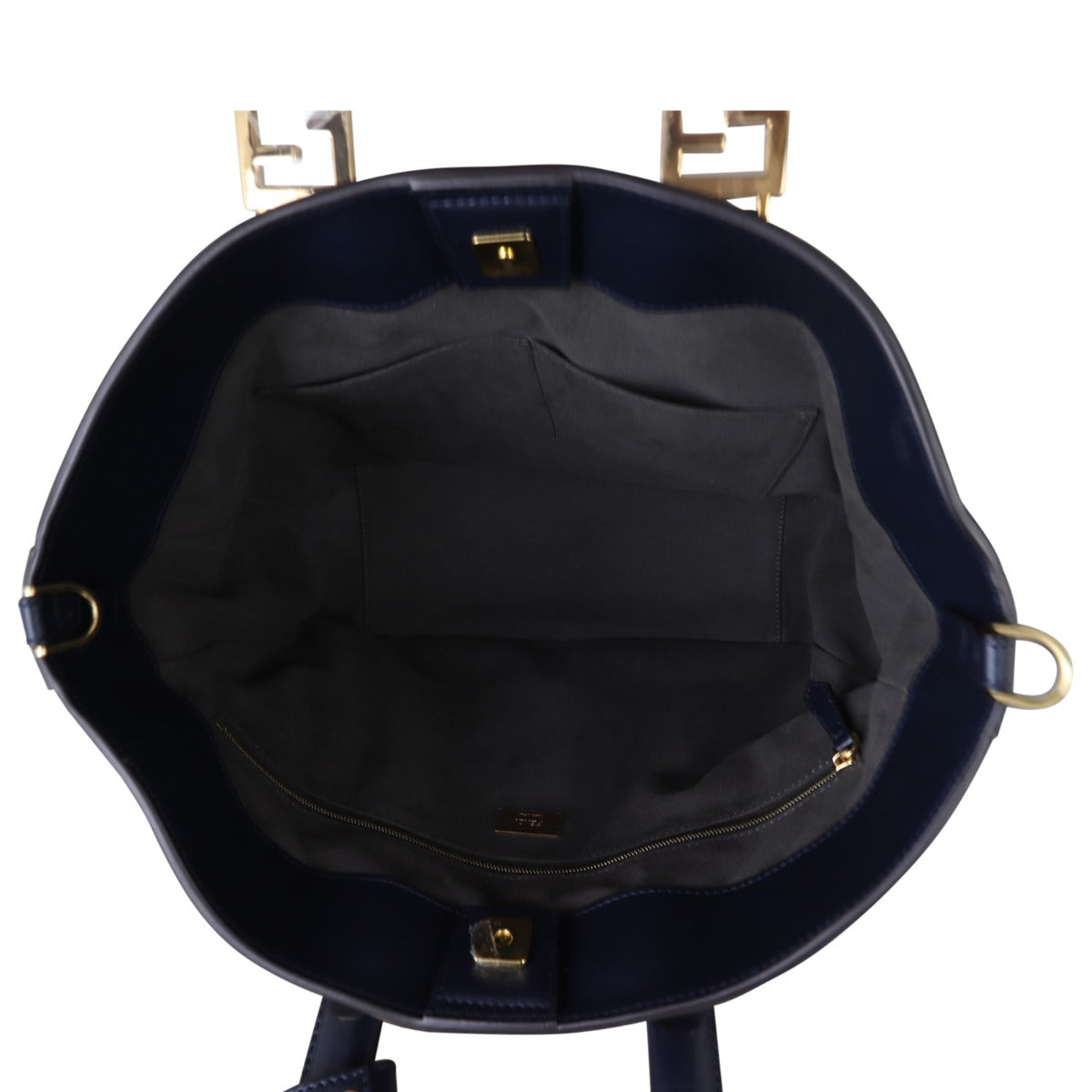 Fendi FF Leather Tote