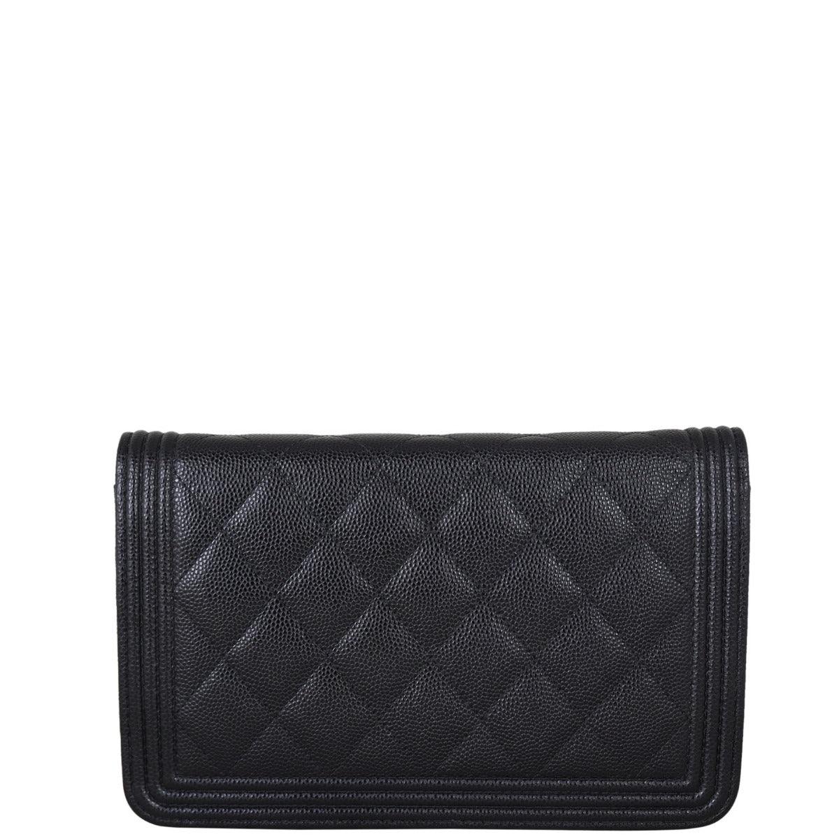 Chanel Boy Wallet on Chain | Black Caviar