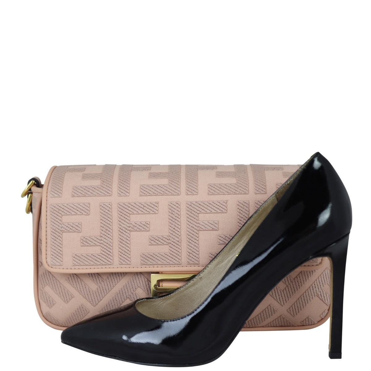 Fendi FF Baguette Bag Canvas