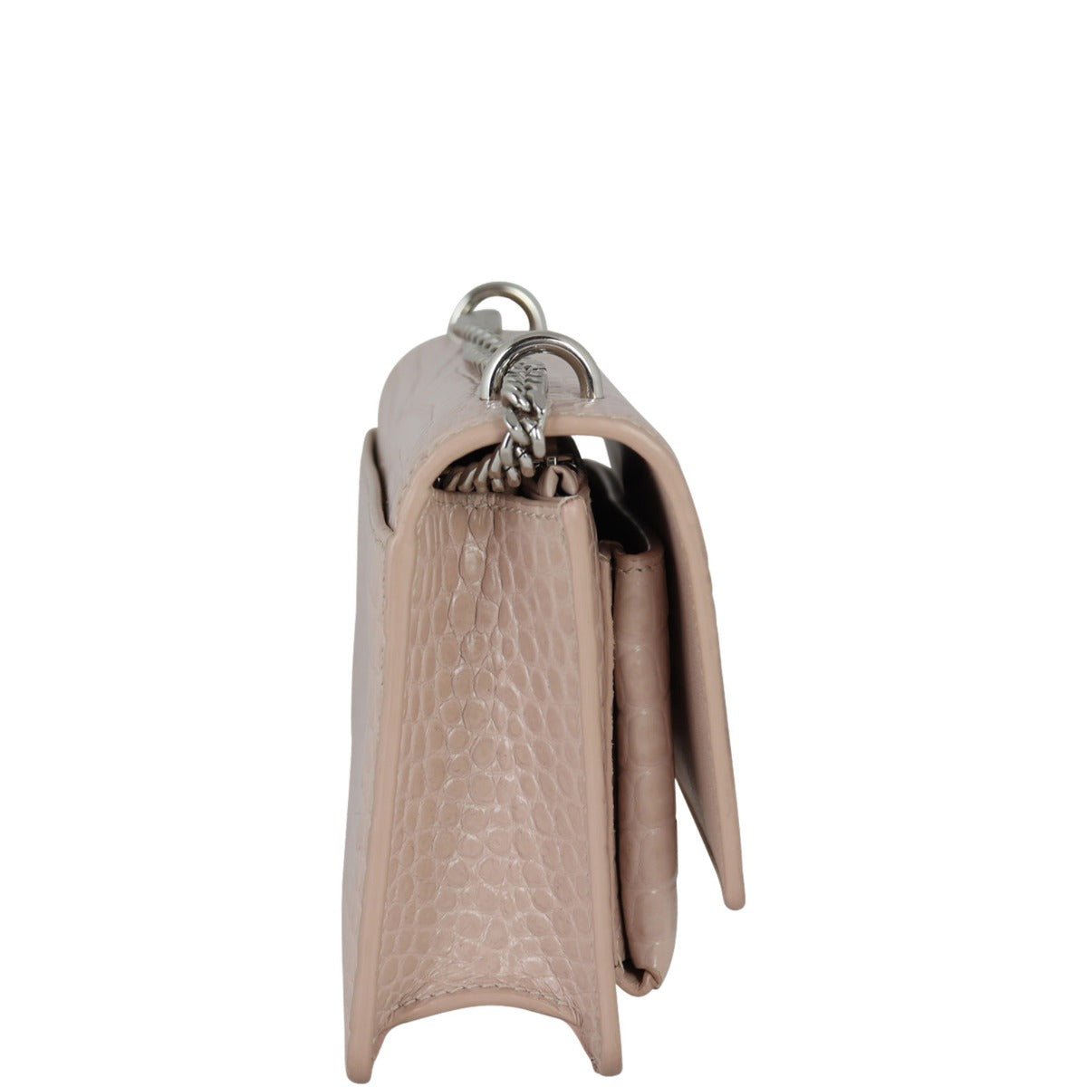 Saint Laurent Sunset Mini Croc-Embossed
