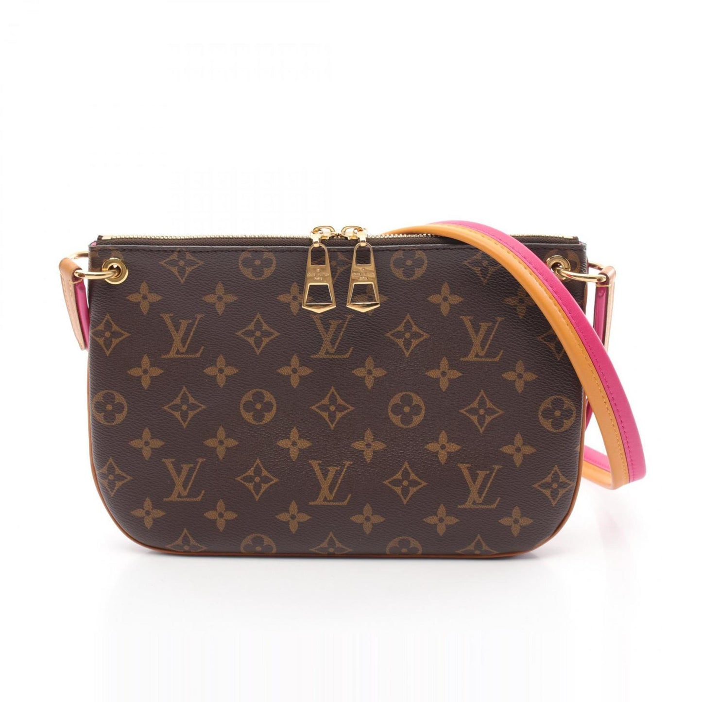 Louis Vuitton   pink Pvc Coated Canvas Leather Shoulder Bag