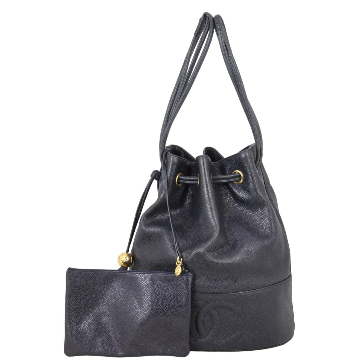Chanel CC Drawstring Bucket Bag