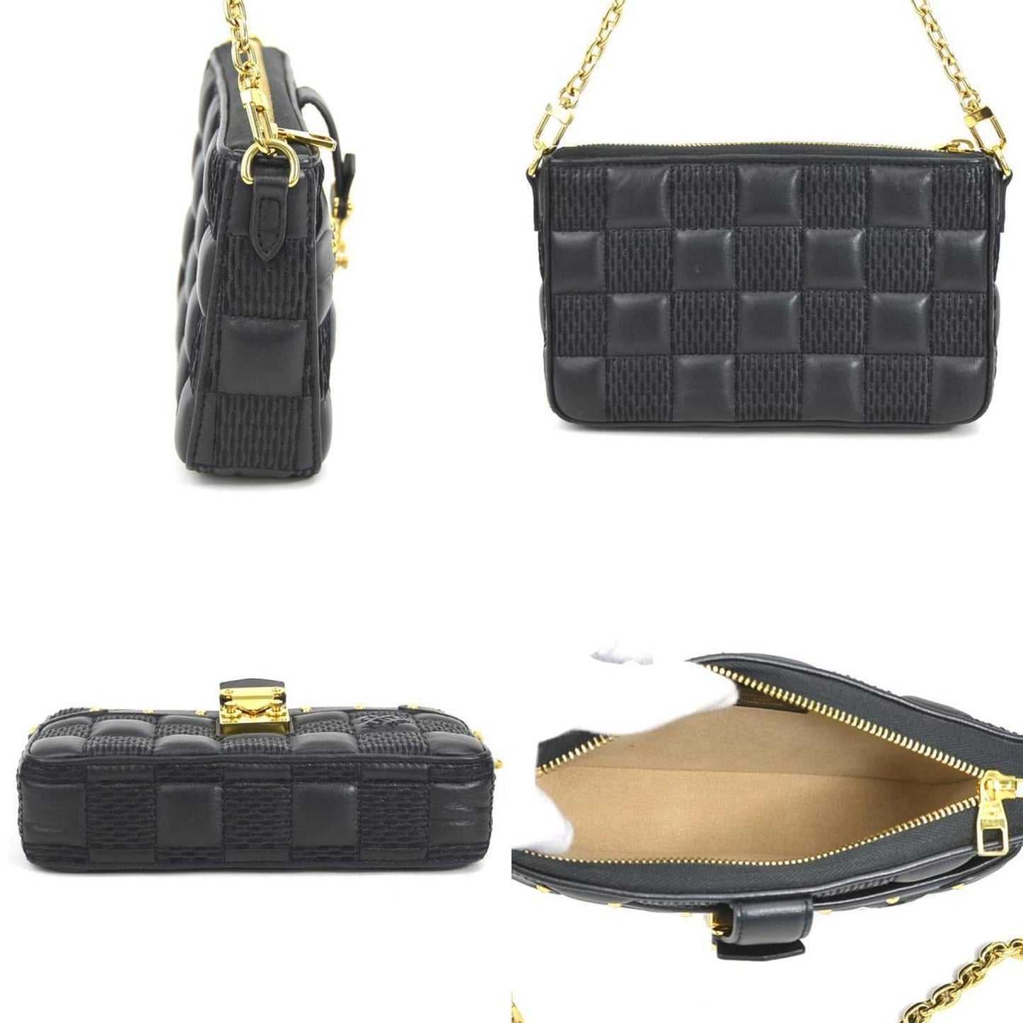 Louis Vuitton  Leather Pochette Shoulder Bag