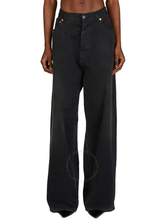 Luxury Balenciaga Trending 2026 Denim Straight Pants 767977TNW111672 SUNBLEACHED BLACK
