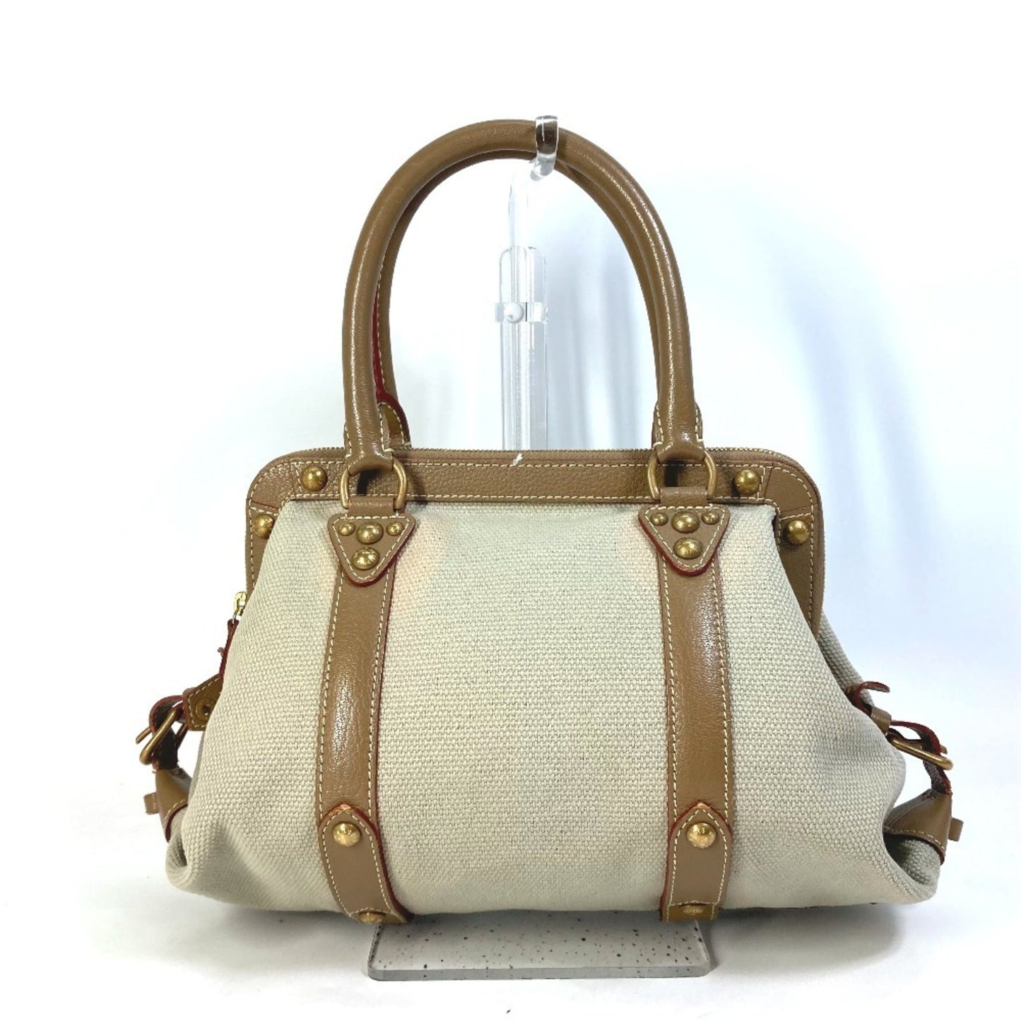 Louis Vuitton  Canvas Leather Handbag Shoulder Bag