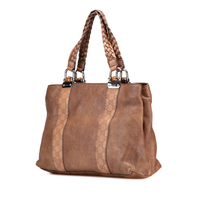 Gucci Guccissima Bamboo Leather Handbag