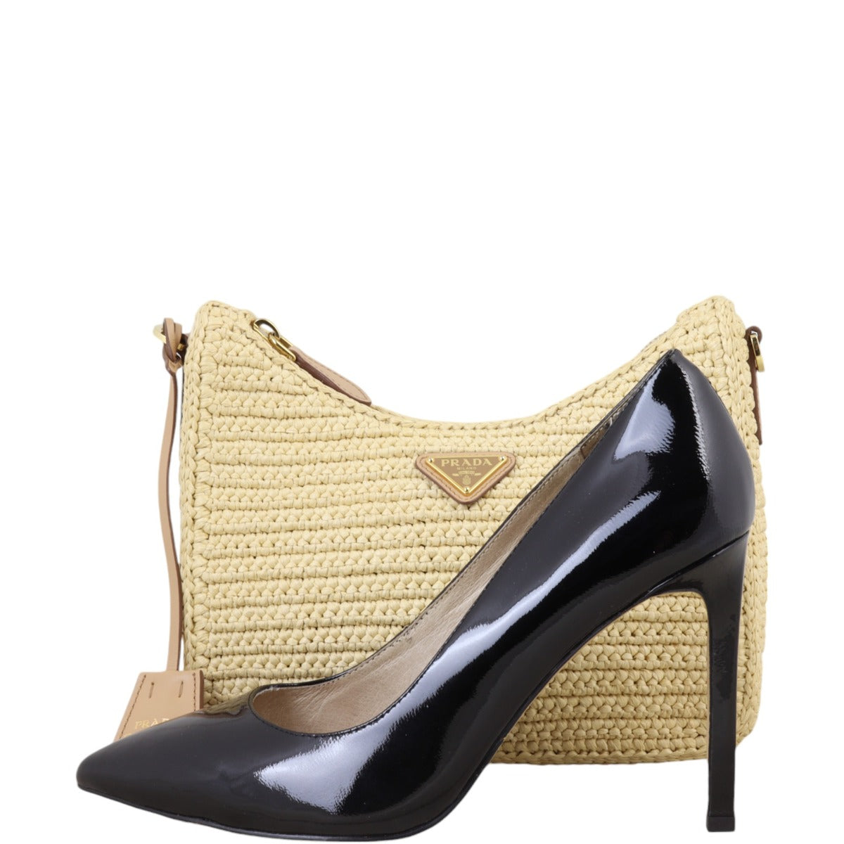 Prada Re-Edition 2005 Crochet Raffia Shoulder Bag