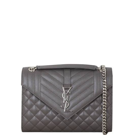 Saint Laurent Monogram Mix Matelasse Envelope Chain Bag Medium