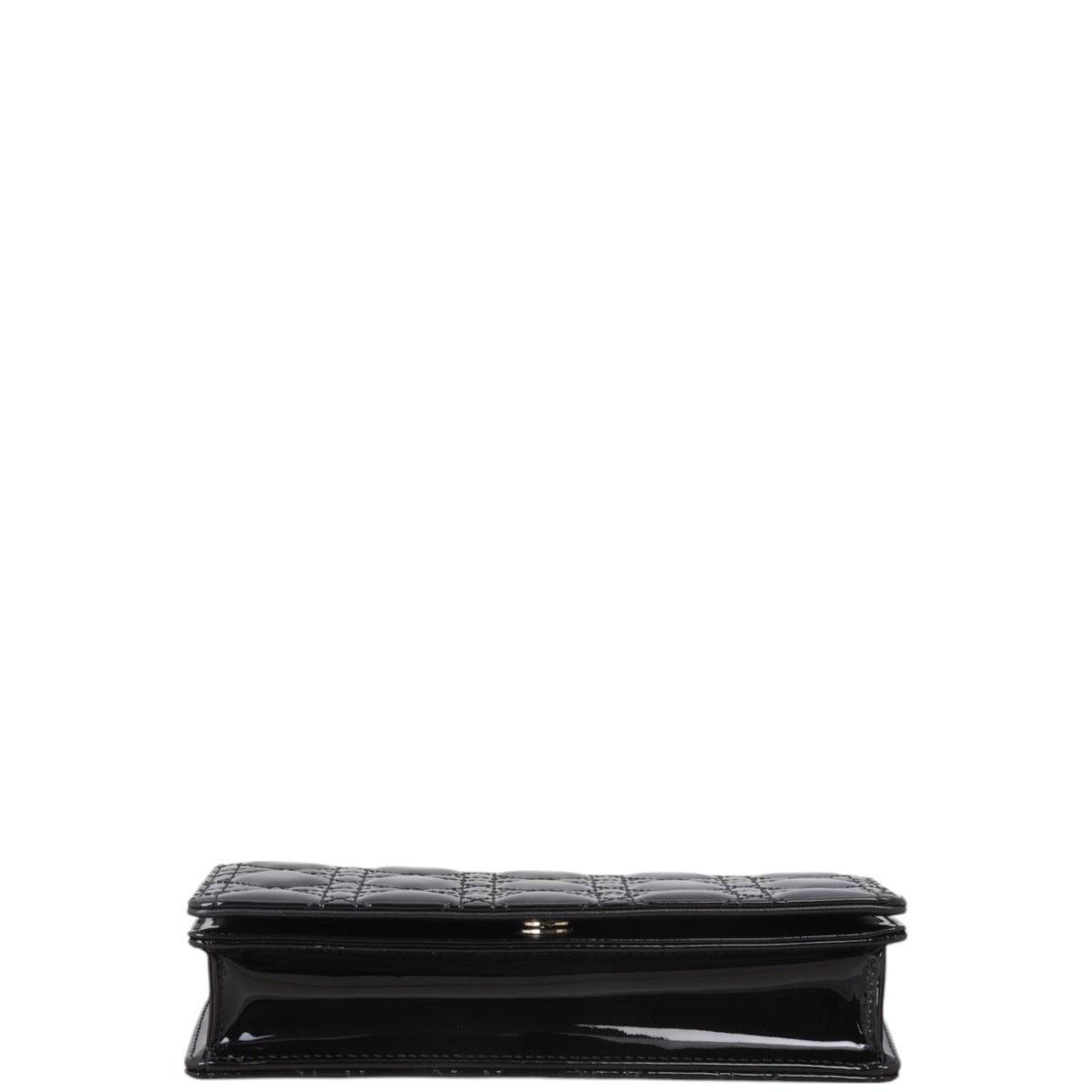 Dior Lady Dior Patent Cannage Pouch