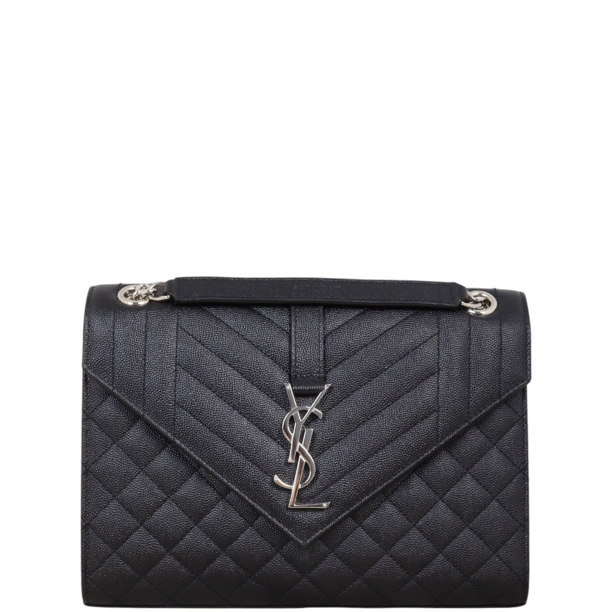 Saint Laurent Monogram Mix Matelasse Envelope Chain Bag Medium