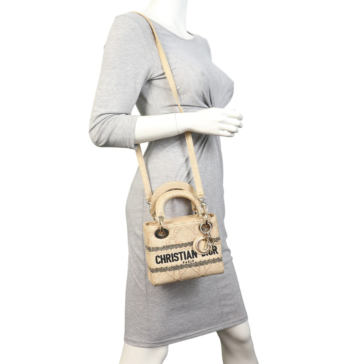 Dior Lady D-Lite Mini Raffia