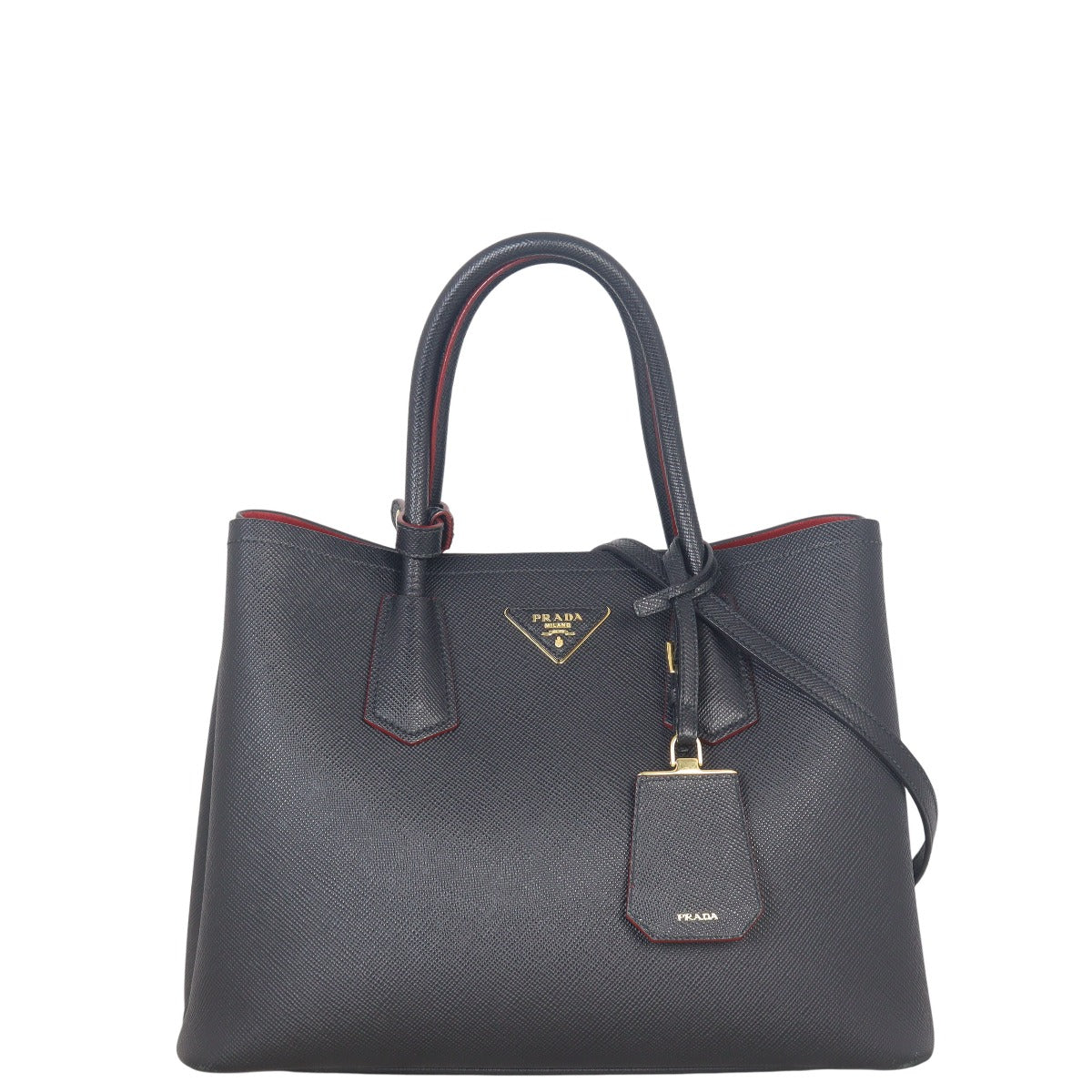 Prada Saffiano Cuir Double Bag Medium