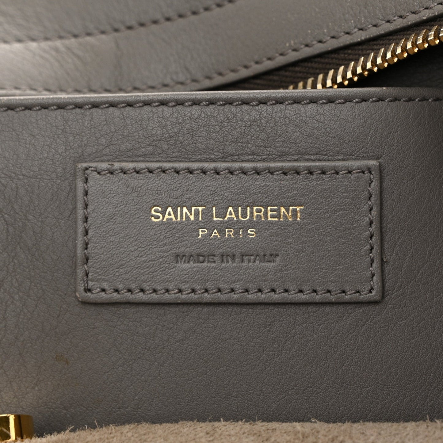 Saint Laurent Calfskin Small Classic Y Cabas Grey