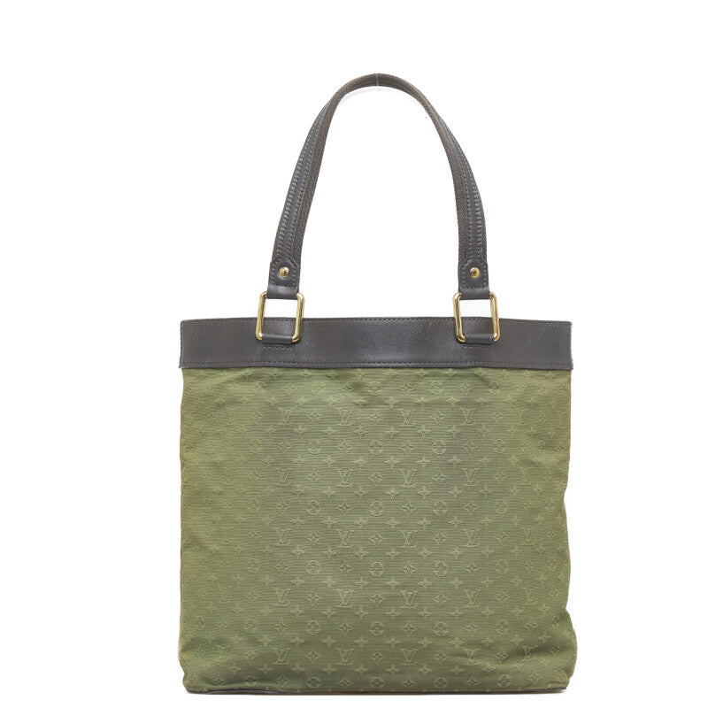 Louis Vuitton Monogram Mini Lucy GM Bag Shoulder Bag M92681 Green Dark Brown Canvas Leather Ladies Louis Vuitton