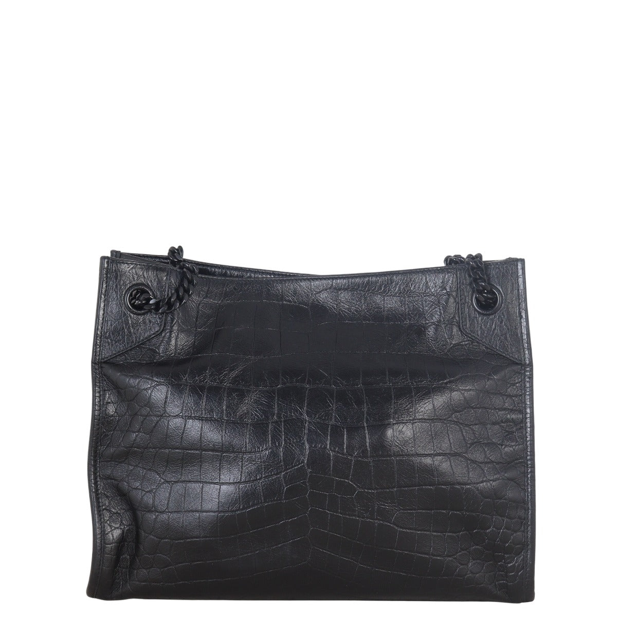 Saint Laurent Niki Tote Medium Croc Embossed