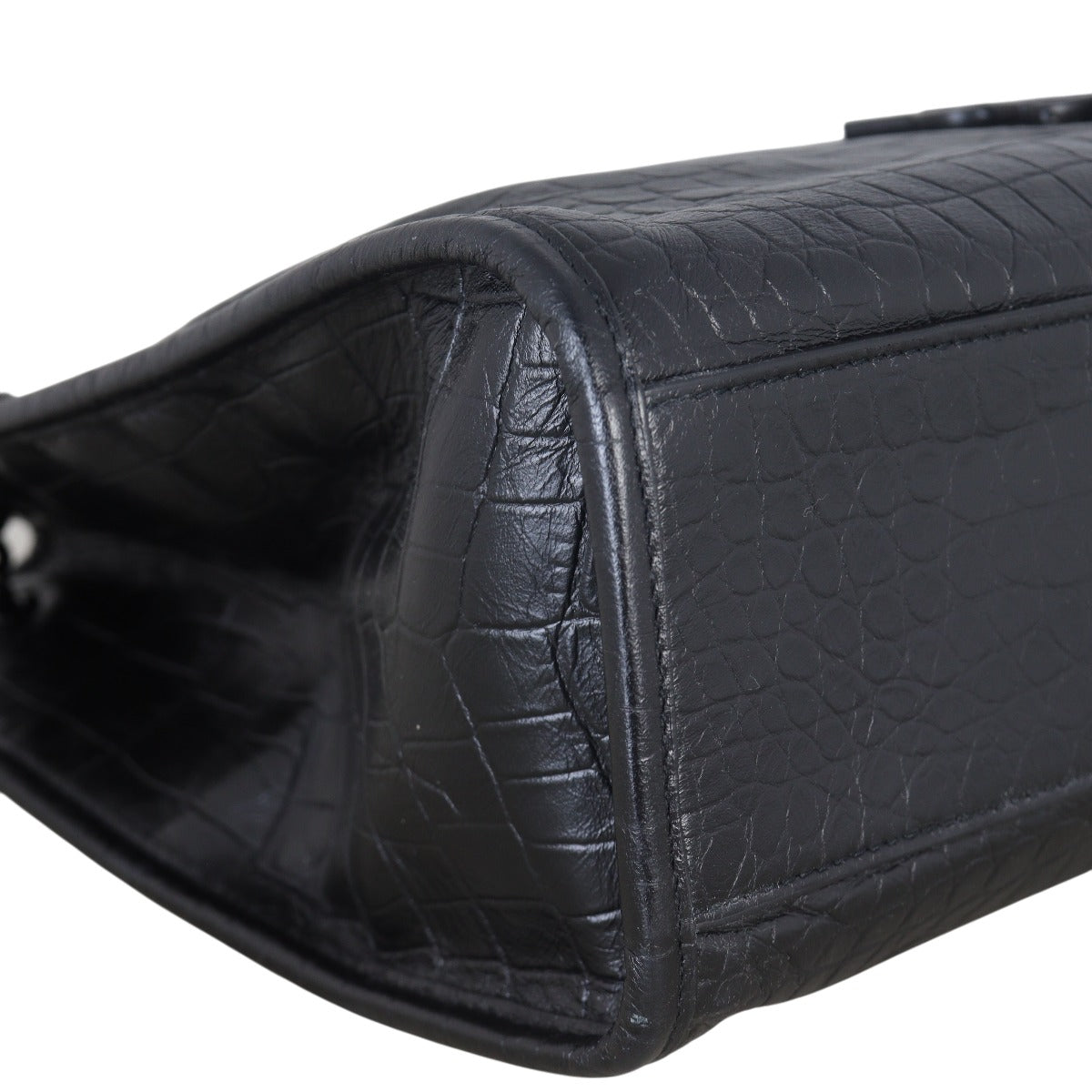 Saint Laurent Niki Tote Medium Croc Embossed