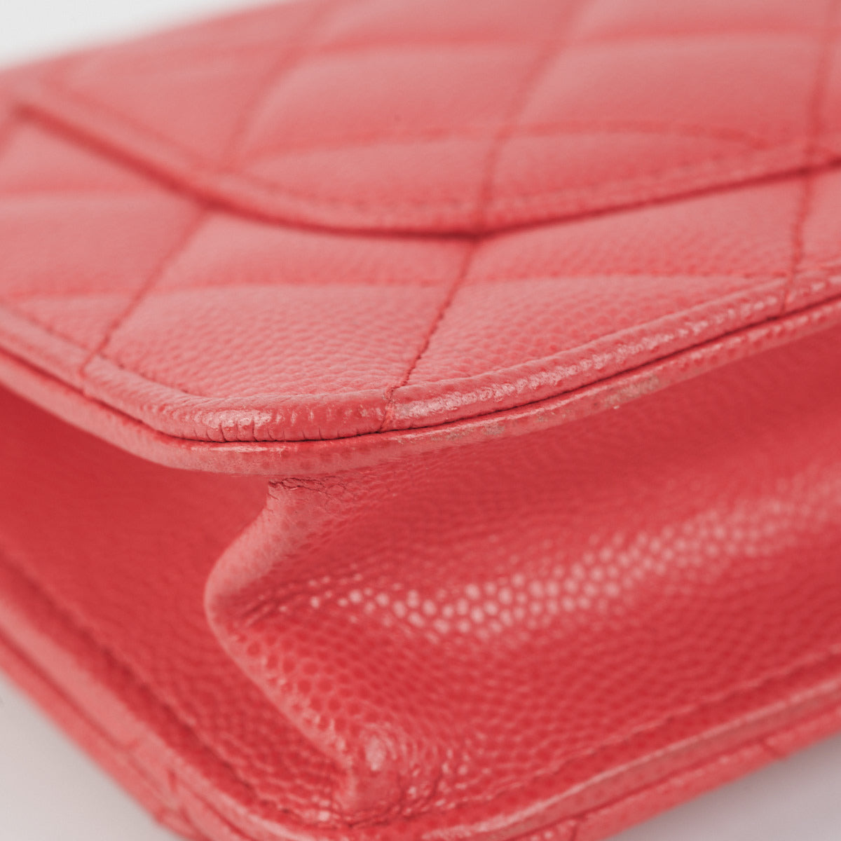 ITEM 23 - Chanel Matelasse Caviar Wallet On Chain WOC Pink HOLD BC