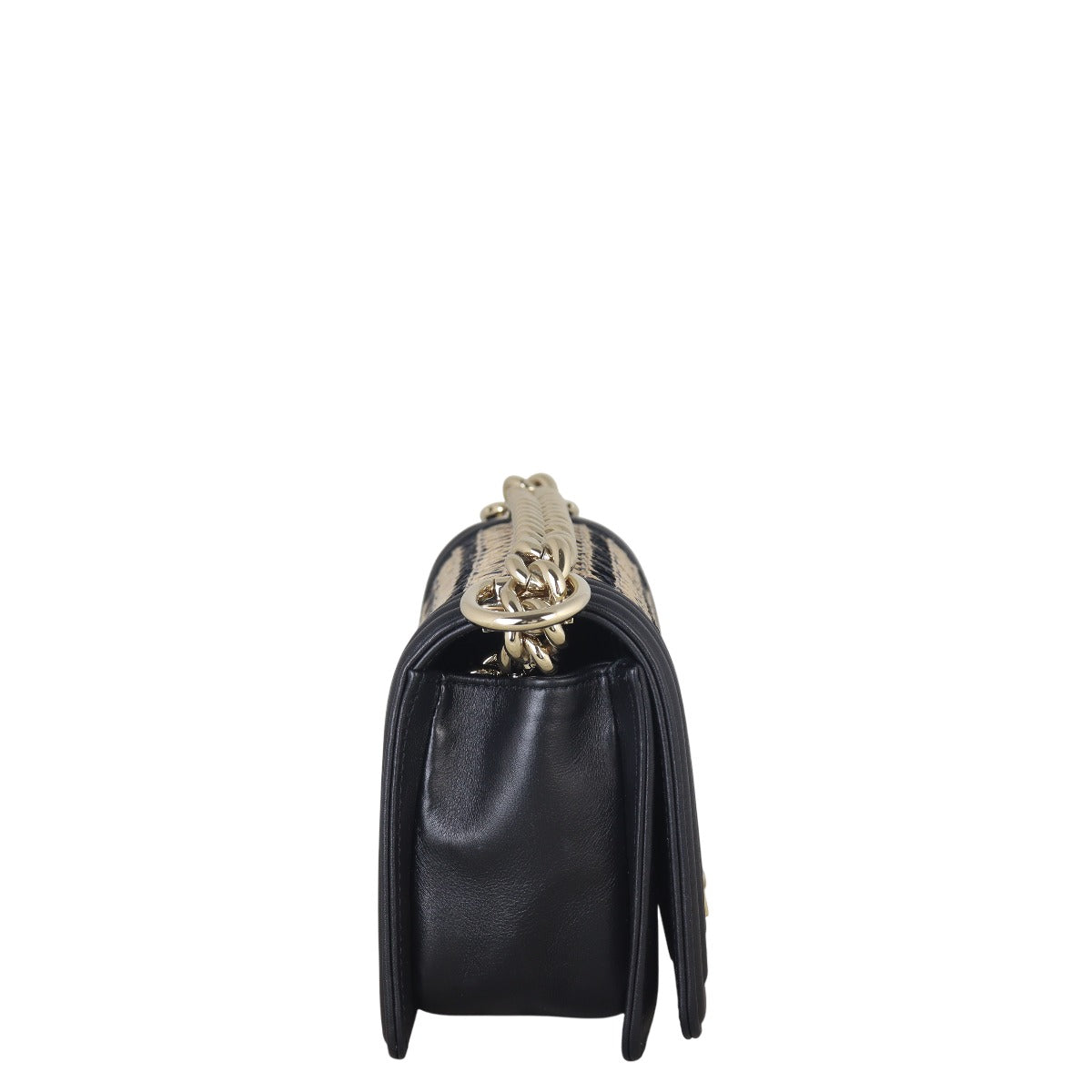 Chanel Boy Small Raffia
