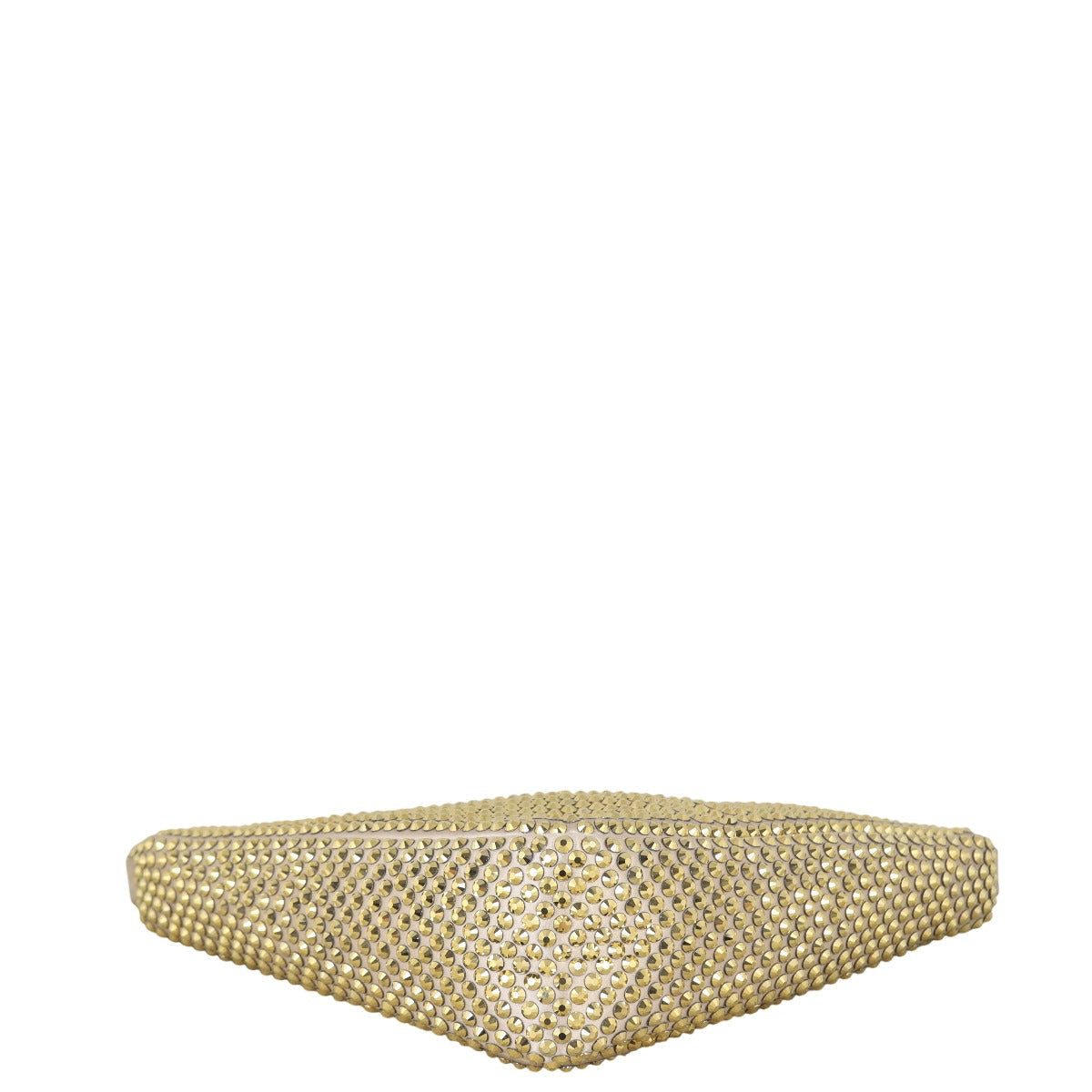 Prada Triangle Satin Crystal Shoulder Bag