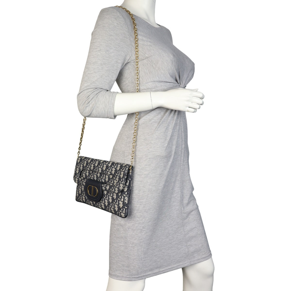 Dior Montaigne Double Clutch with Chain Oblique