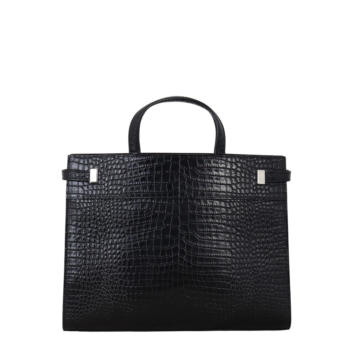 Saint Laurent Manhattan Tote Medium Croc Embossed