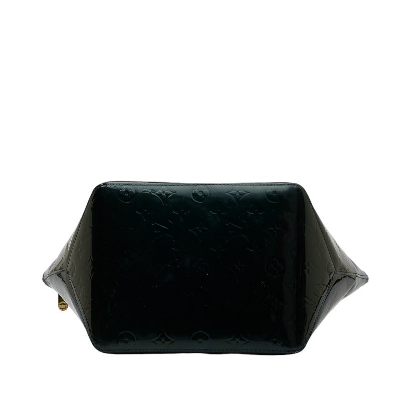 Louis Vuitton Monogram Verney Belvue PM Handbag M93671 Blue New Green Patent Leather Louis Vuitton