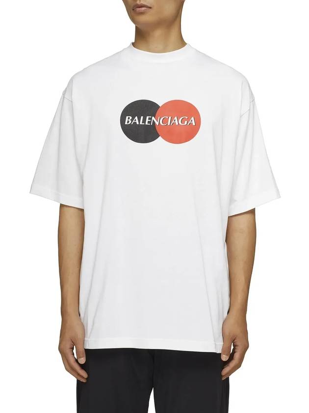 Luxury Balenciaga Trending 2026 Uniform Logo Short Sleeve T-shirt White