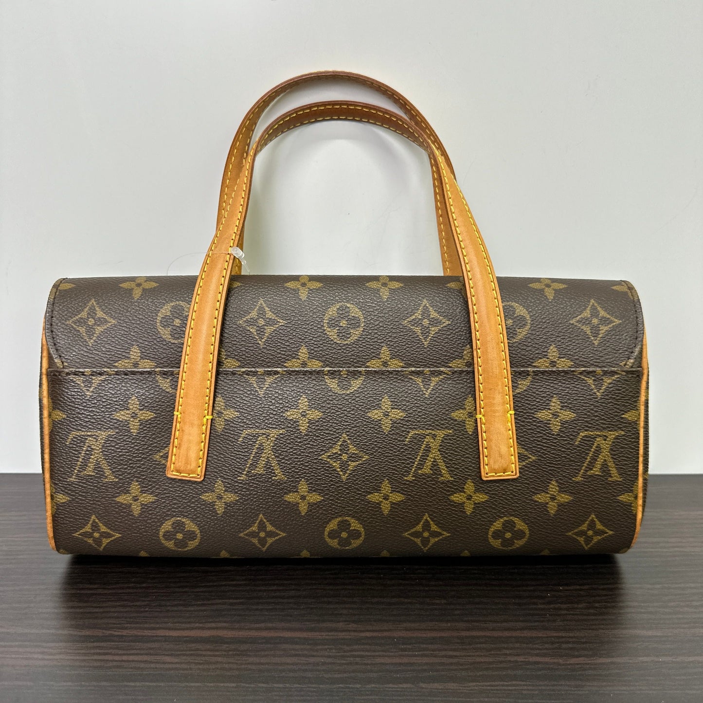 Sonatine leather handbag Louis Vuitton Brown in Leather LB121265