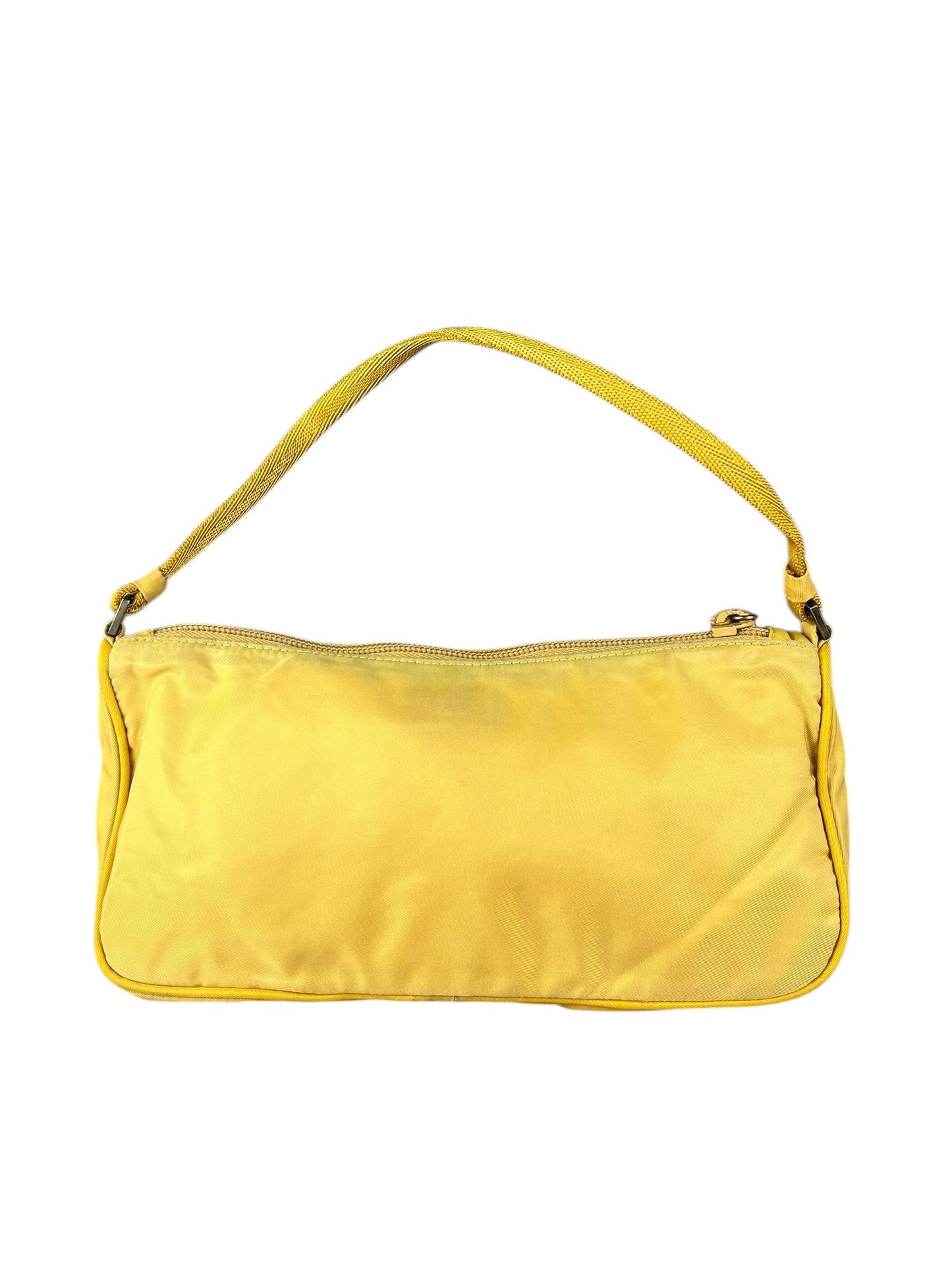 Prada   Nylon Yellow Pochette