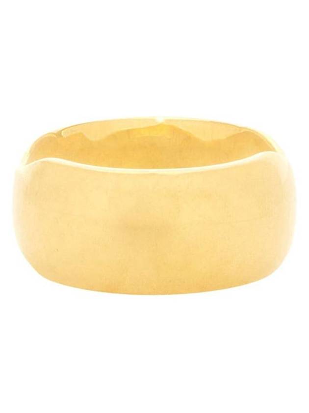 Luxury Balenciaga Trending 2026 engraved logo polished finish ring 765847TZ99G