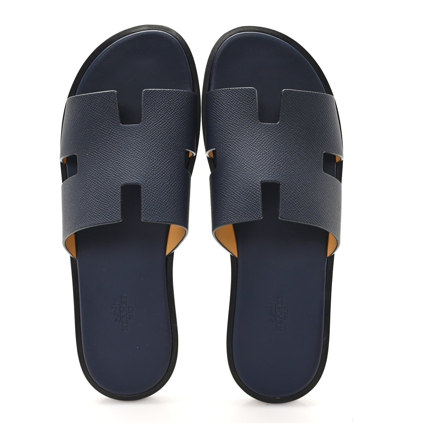 Hermes Epsom Mens Izmir Sandals 45.5 Marine